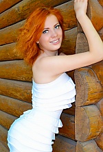 Ukrainian mail order bride Julia from Odessa with red hair and blue eye color - image 4
