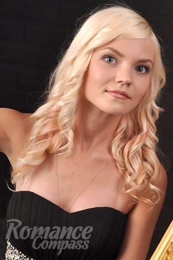 Ukrainian mail order bride Anastasiya from Dnipro with blonde hair and blue eye color - image 1
