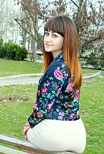 Ukrainian mail order bride Yana from Kakhovka with light brown hair and green eye color - image 11