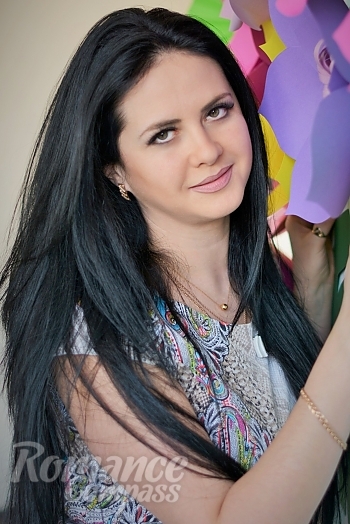 Ukrainian mail order bride Julia from Nikolaev with black hair and brown eye color - image 1