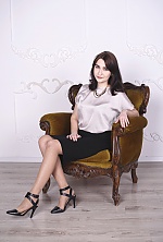 Ukrainian mail order bride Anna from Kiev with brunette hair and green eye color - image 4