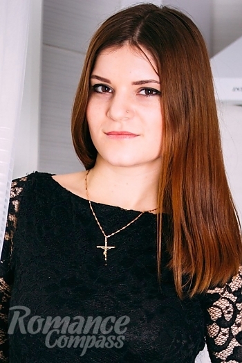 Ukrainian mail order bride Oksana from Dnipro with light brown hair and brown eye color - image 1