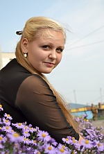Ukrainian mail order bride Antonina from Smila with blonde hair and blue eye color - image 3