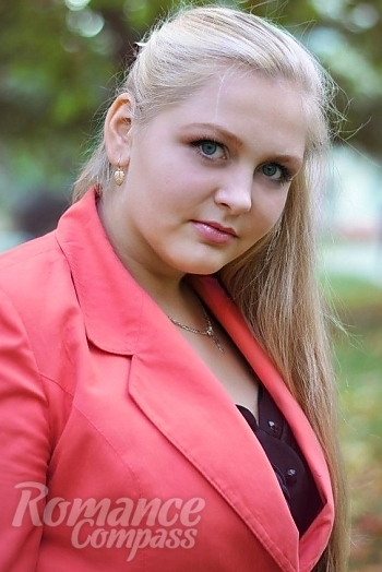 Ukrainian mail order bride Antonina from Smila with blonde hair and blue eye color - image 1