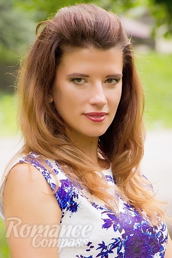 Ukrainian mail order bride Lilia from Odessa with light brown hair and green eye color - image 1