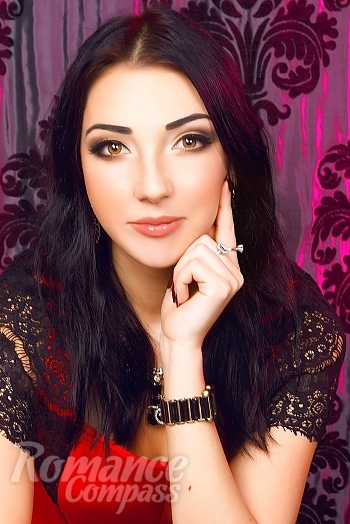 Ukrainian mail order bride Christina from Vinnytsya with black hair and brown eye color - image 1
