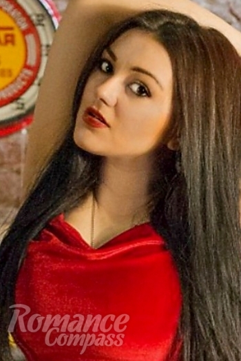 Ukrainian mail order bride Alla from Krasnodar with black hair and hazel eye color - image 1