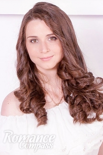 Ukrainian mail order bride Victoria from Odessa with light brown hair and hazel eye color - image 1