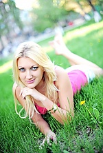 Ukrainian mail order bride Ekaterina from Lugansk with blonde hair and blue eye color - image 4