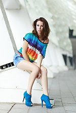 Ukrainian mail order bride Anastasia from Kiev with light brown hair and blue eye color - image 2
