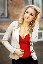 Ukrainian mail order bride Vita from Kiev region with blonde hair and blue eye color - image 2