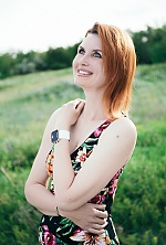 Ukrainian mail order bride Julia from Kiev with red hair and blue eye color - image 3