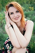 Ukrainian mail order bride Julia from Kiev with red hair and blue eye color - image 5