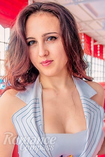 Ukrainian mail order bride Victoria from Yuzhnoukrainsk with red hair and brown eye color - image 1