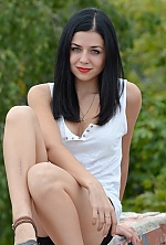 Ukrainian mail order bride Anna from Lugansk with black hair and green eye color - image 8