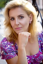 Ukrainian mail order bride Liliya from Kiev with blonde hair and blue eye color - image 5