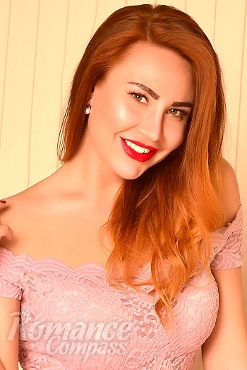 Ukrainian mail order bride Victoriya from Kyiv with red hair and grey eye color - image 1