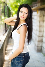 Ukrainian mail order bride Elena from Prague with black hair and blue eye color - image 3