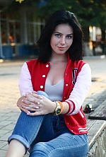 Ukrainian mail order bride Alina from Kyiv with black hair and blue eye color - image 3