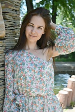 Ukrainian mail order bride Ksenia from Donetsk with brunette hair and green eye color - image 2