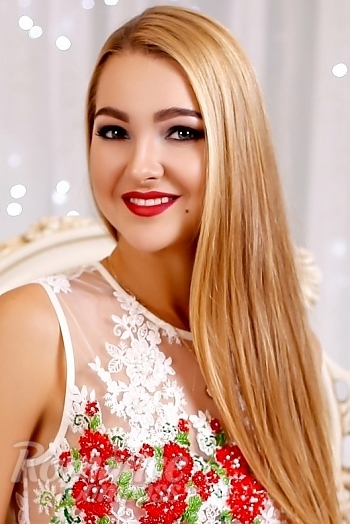 Ukrainian mail order bride Olga from Kharkiv with blonde hair and blue eye color - image 1