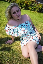 Ukrainian mail order bride Valeria from Dnipro with blonde hair and green eye color - image 2