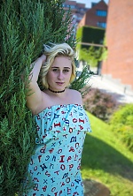 Ukrainian mail order bride Valeria from Dnipro with blonde hair and green eye color - image 3