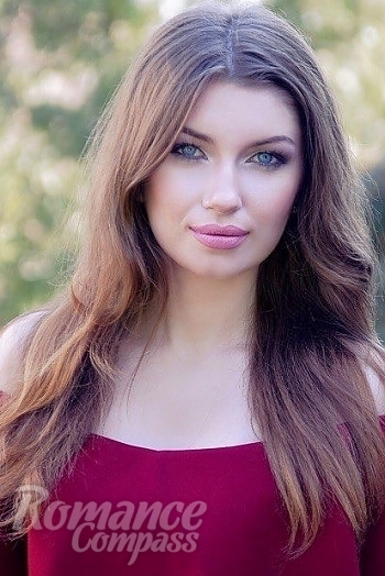 Ukrainian mail order bride Olga from Dnipro with light brown hair and brown eye color - image 1