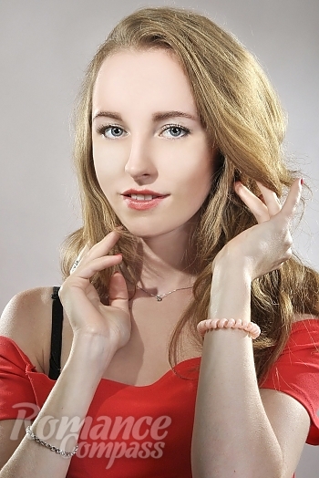 Ukrainian mail order bride Ekaterina from Kiev with light brown hair and grey eye color - image 1