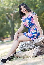 Ukrainian mail order bride Valeria from Kiev with black hair and green eye color - image 5