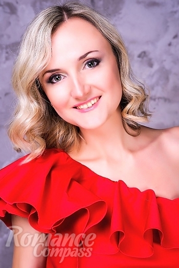 Ukrainian mail order bride Ludmila from Dnipro with blonde hair and green eye color - image 1