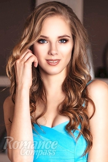 Ukrainian mail order bride Irina from Kiev with blonde hair and blue eye color - image 1