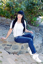 Ukrainian mail order bride Vita from Kharkov with black hair and blue eye color - image 5