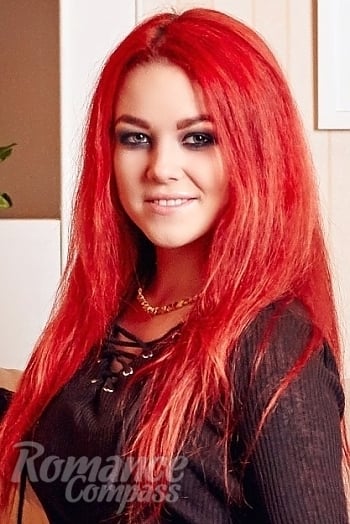 Ukrainian mail order bride Catherine from Kharkiv with red hair and green eye color - image 1