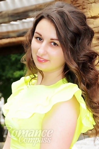 Ukrainian mail order bride Anastasia from Nikolaev with brunette hair and brown eye color - image 1