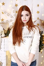 Ukrainian mail order bride Aleksandra from Donetsk with red hair and green eye color - image 15
