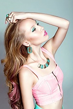 Ukrainian mail order bride Anastasiia from Kyiv with blonde hair and green eye color - image 3
