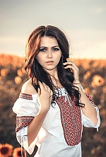 Ukrainian mail order bride Violetta from Kropyvnytskyi with brunette hair and green eye color - image 2