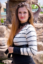 Ukrainian mail order bride Anastasia from Nikolaev with brunette hair and green eye color - image 2