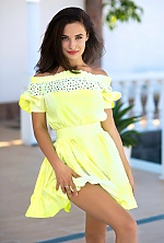 Ukrainian mail order bride Anastasia from Odessa with black hair and green eye color - image 2