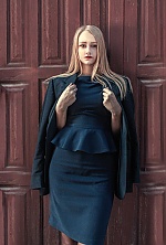 Ukrainian mail order bride Yana from Kiev with blonde hair and blue eye color - image 11