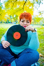 Ukrainian mail order bride Helena from Odessa with red hair and green eye color - image 3