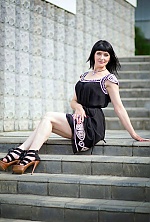 Ukrainian mail order bride Elena from Kiev with black hair and grey eye color - image 8