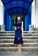 Ukrainian mail order bride Elena from Kiev with black hair and grey eye color - image 4