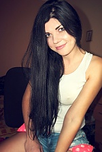 Ukrainian mail order bride Elena from Lugansk with black hair and green eye color - image 8