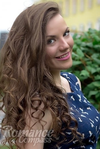 Ukrainian mail order bride Anastasiya from Kiev with light brown hair and grey eye color - image 1