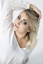 Ukrainian mail order bride Natalia from Gorlovka with white grey hair and blue eye color - image 12