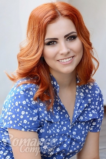 Ukrainian mail order bride Alena from Kharkov with red hair and brown eye color - image 1