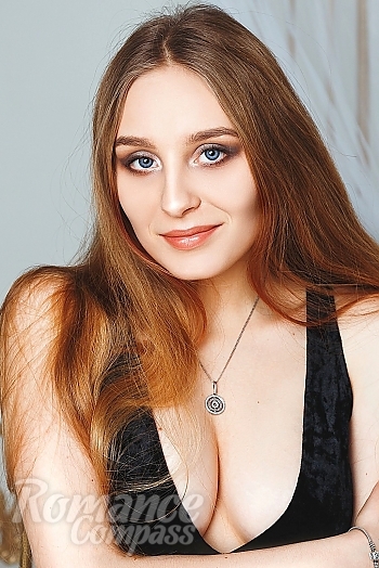 Ukrainian mail order bride Arina from Kiev with blonde hair and blue eye color - image 1