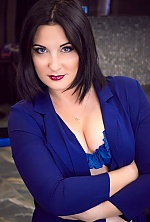 Ukrainian mail order bride Anna from Kiev with black hair and blue eye color - image 2